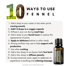 Cargar imagen en el visor de la galería, Aceite esencial de hinojo dōTERRA - 15ml