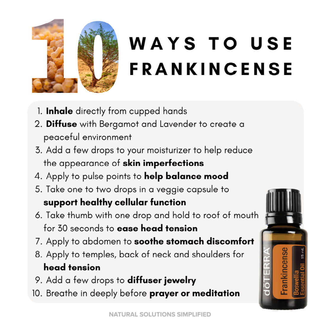 Essential Frankincense Essential Oil | Aceite Esencial de Incienso | Aromatherapy Diffuser