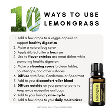 Load image into Gallery viewer, dōTERRA Lemongrass Essential Oil - 15ml